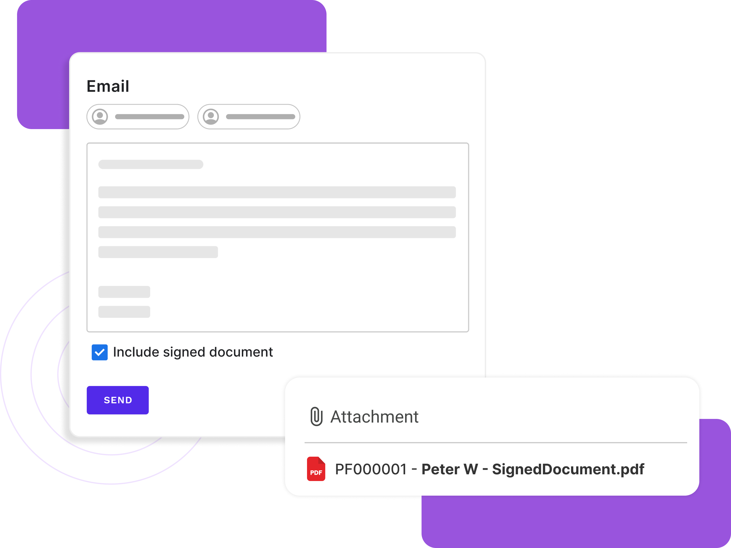 Email signed forms
